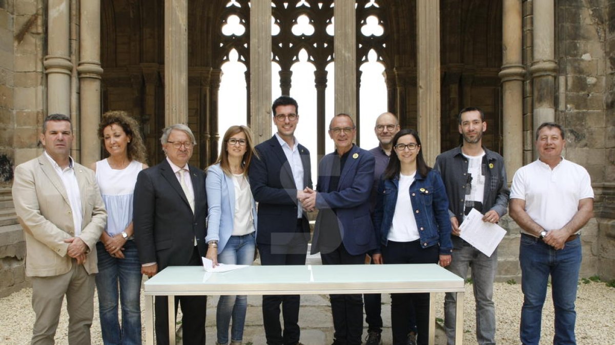 La firma del acuerdo ha tenido lugar en la Seu Vella.