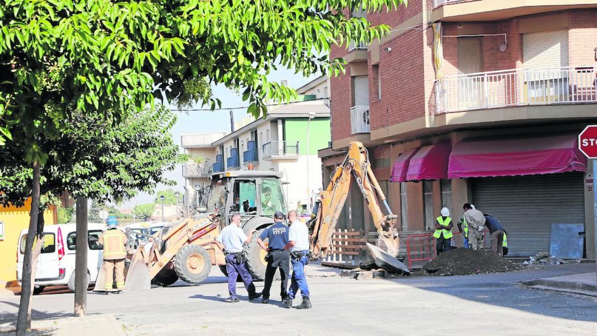 Imagen de la zona del incidente poco después de la fuga.