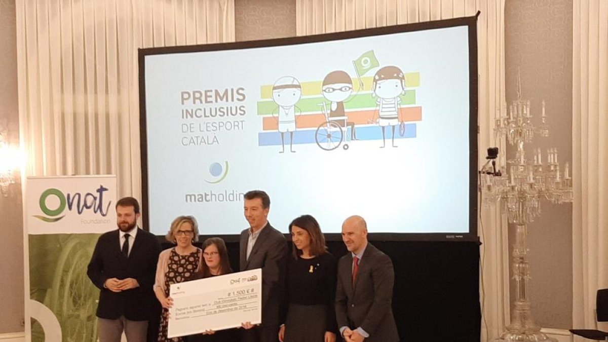 El Fedac Lleida, premiado en la gala del deporte inclusivo