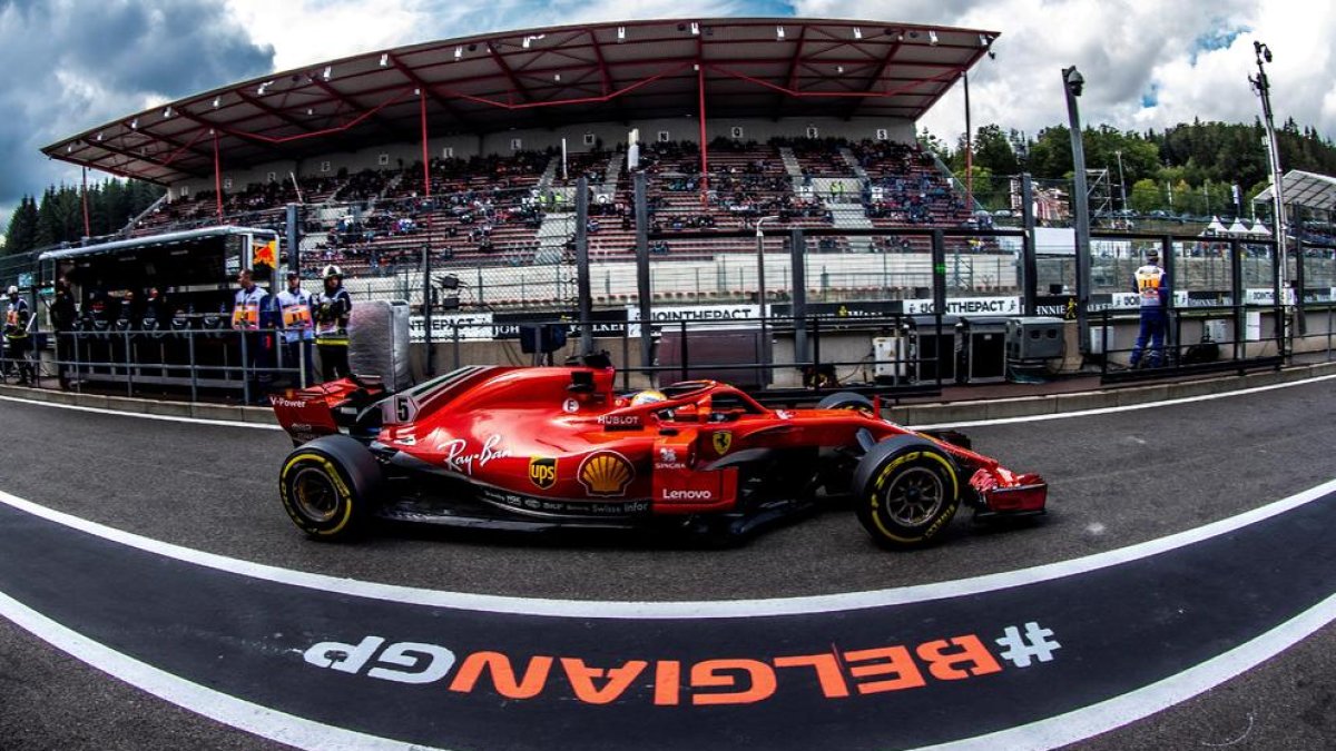 Els Ferrari van demostrar ahir el seu millor rendiment a Bèlgica.