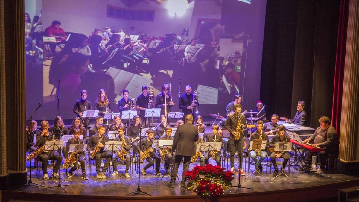 Un moment del concert dels alumnes de Tàrrega.