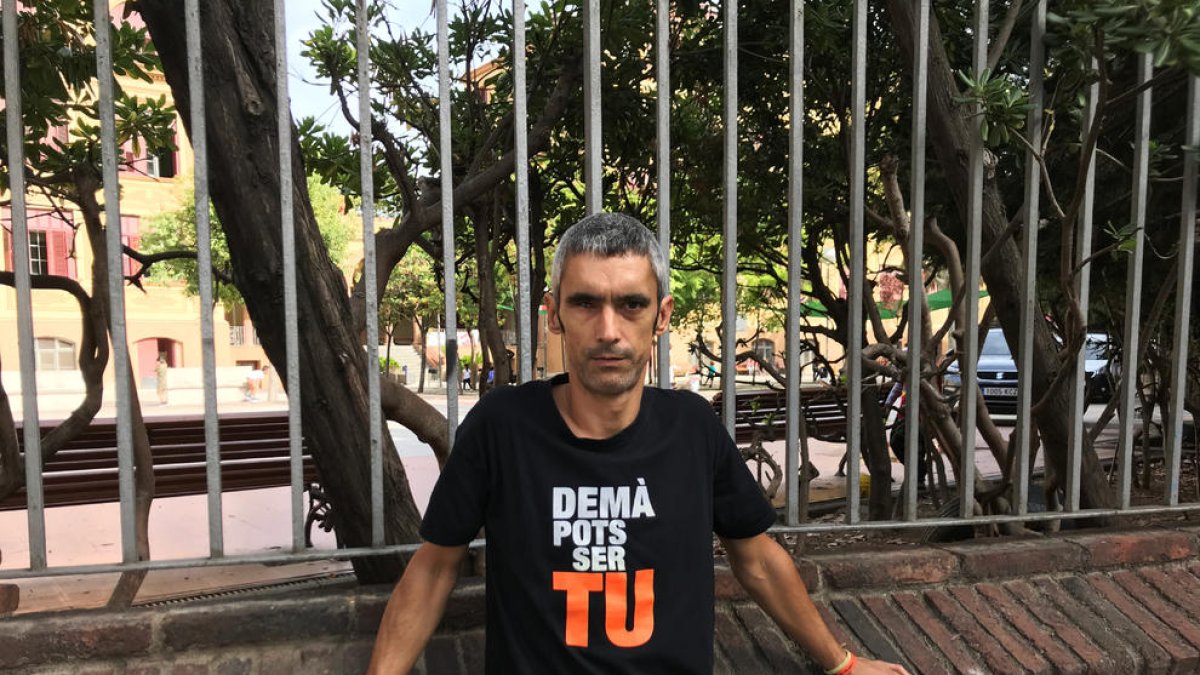 Roger Espanyol perdió un ojo el 1 de octubre de 2017 cuando defendía las urnas de uno de los colegios del referéndum.