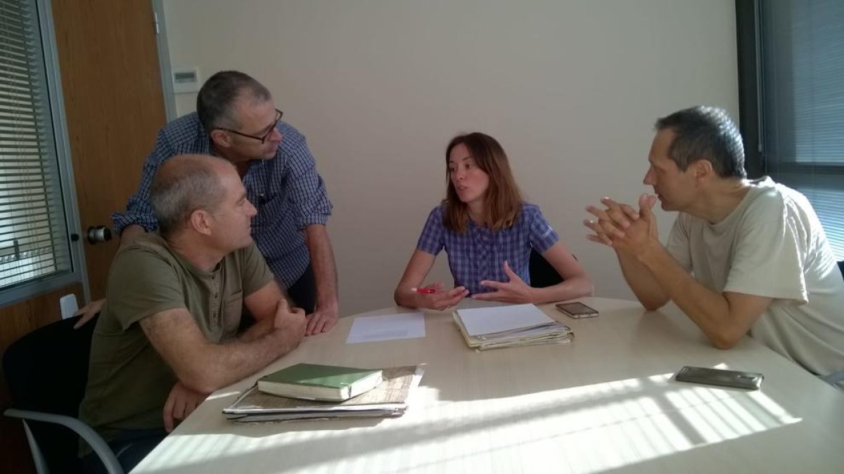 Imatge de la reunió sobre l’estat dels boscos aranesos.