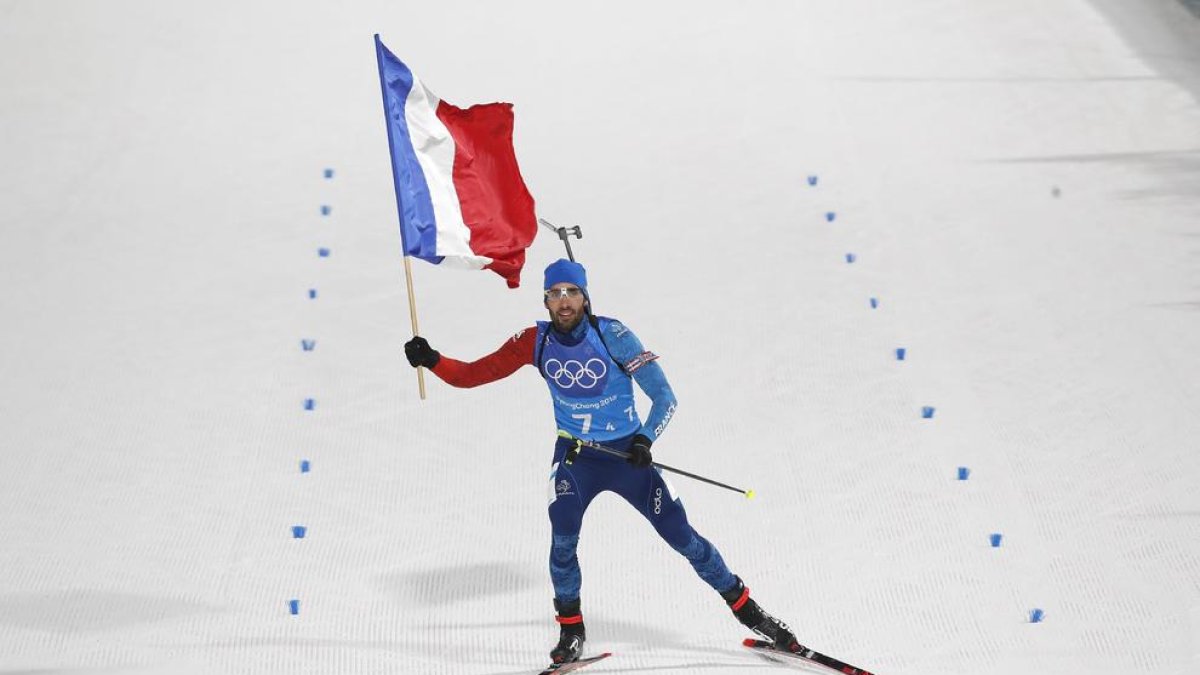 Martin Fourcade hizo ayer historia con su quinta medalla.