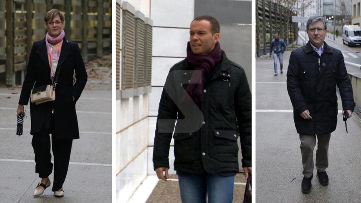 Ribes y Osorio, de Cs, y Vilella, del PP, en calidad de investigados, después de una denuncia del PDeCAT
