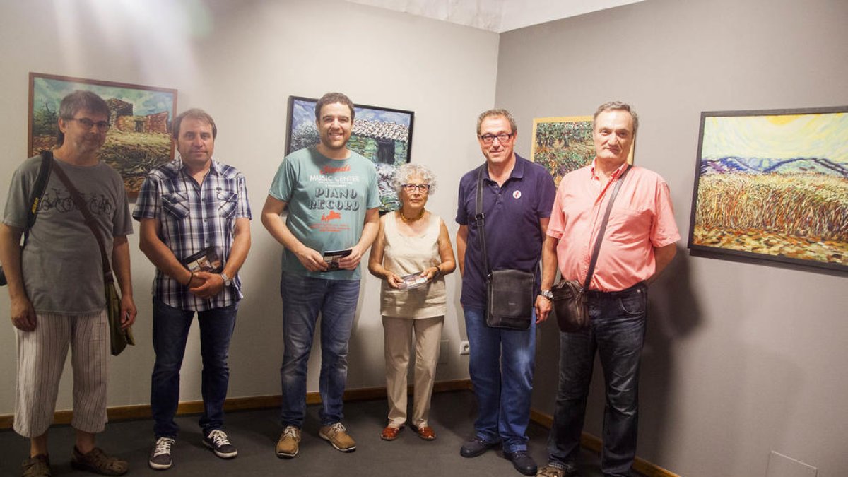 Imatge de la inauguració de la mostra divendres passat.