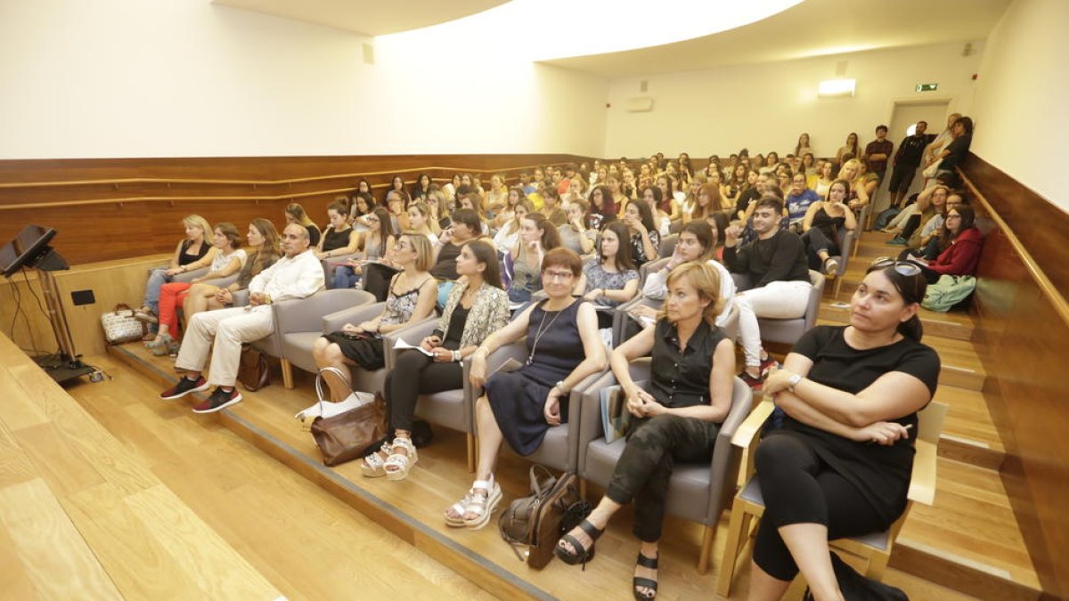 El seminario en el que se presentaron los resultados de este estudio, ayer en el campus de la UdL.