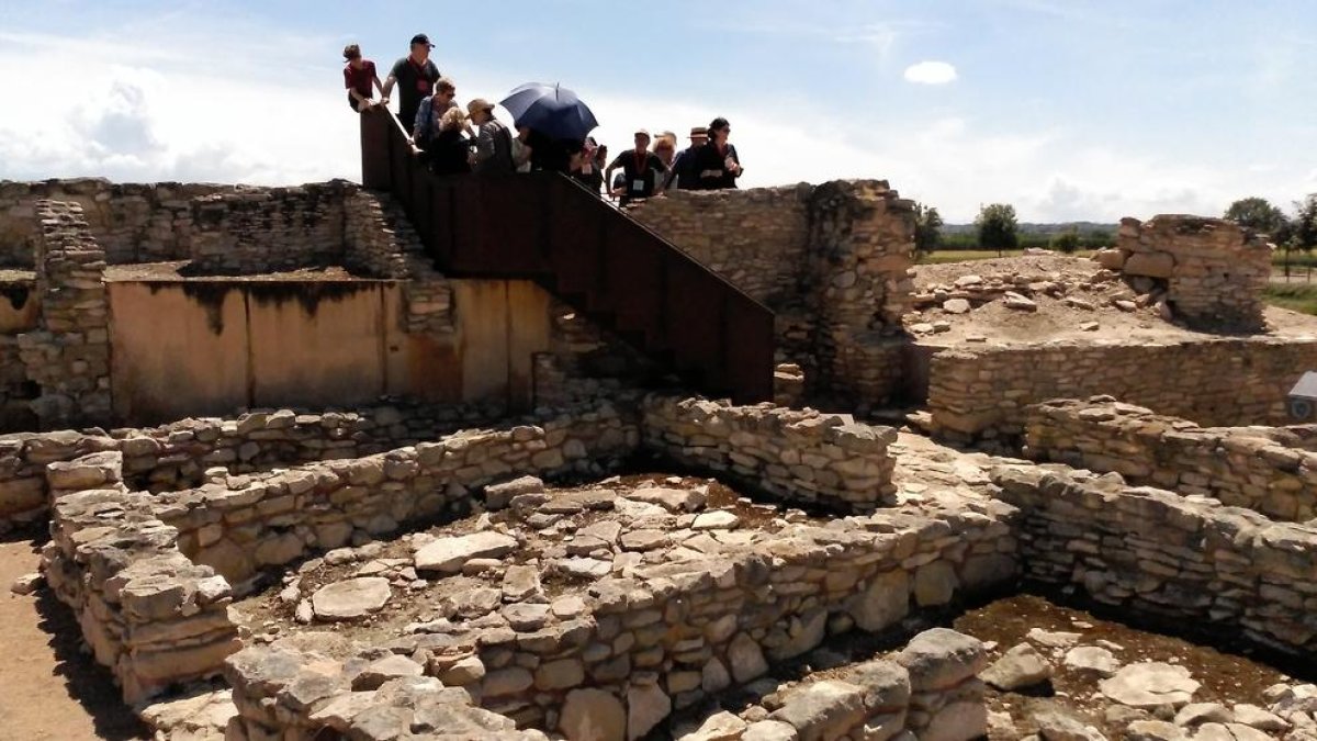 Jornada de puertas abiertas y visitas guiadas en la fortaleza ibérica de Els Vilars el pasado 2 de junio.