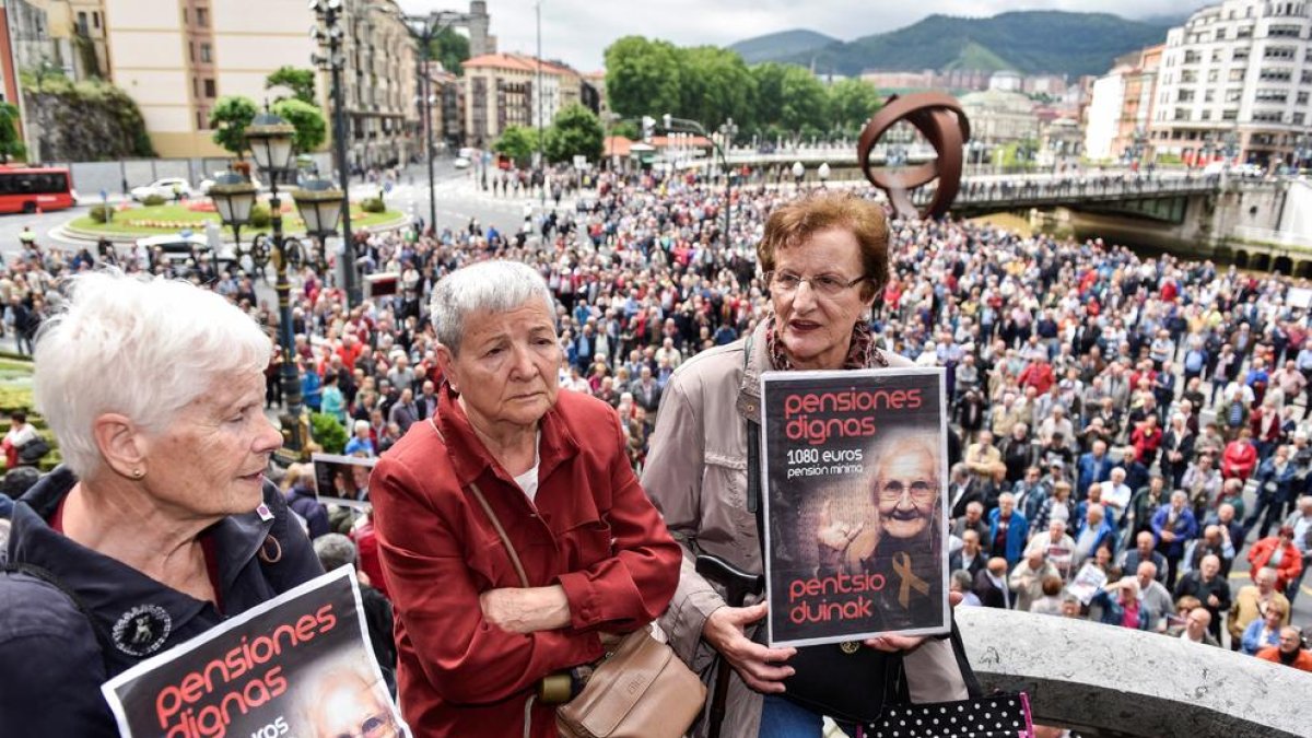 Els pensionistes continuen protagonitzant protestes.