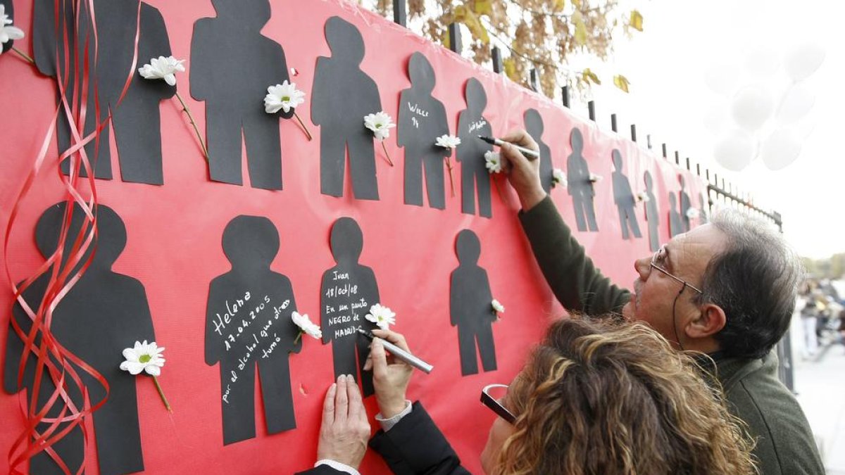 Acto del Día Internacional de las Víctimas de Accidentes de Tráfico.