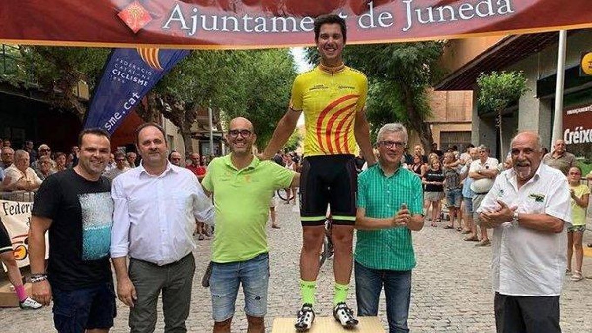 Modest Capell, a dalt de tot del podi en una prova a Juneda.