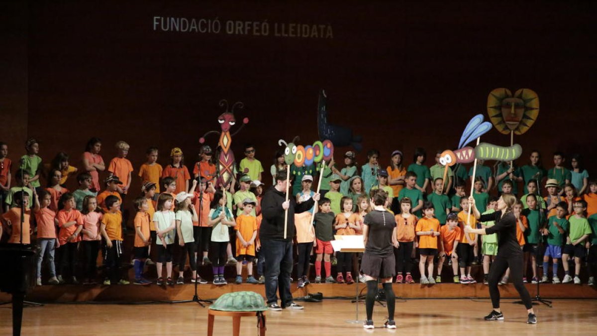 Un moment del concert que va tenir lloc ahir a l’Auditori.
