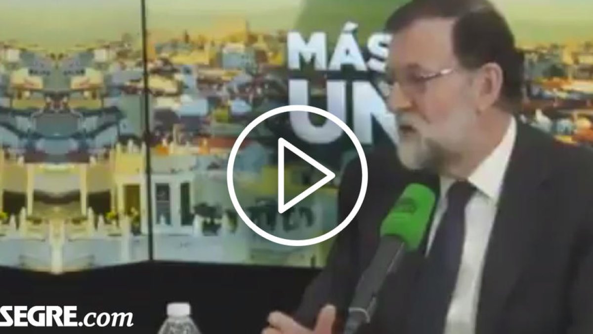 VÍDEO. Relliscada de Rajoy al parlar de
