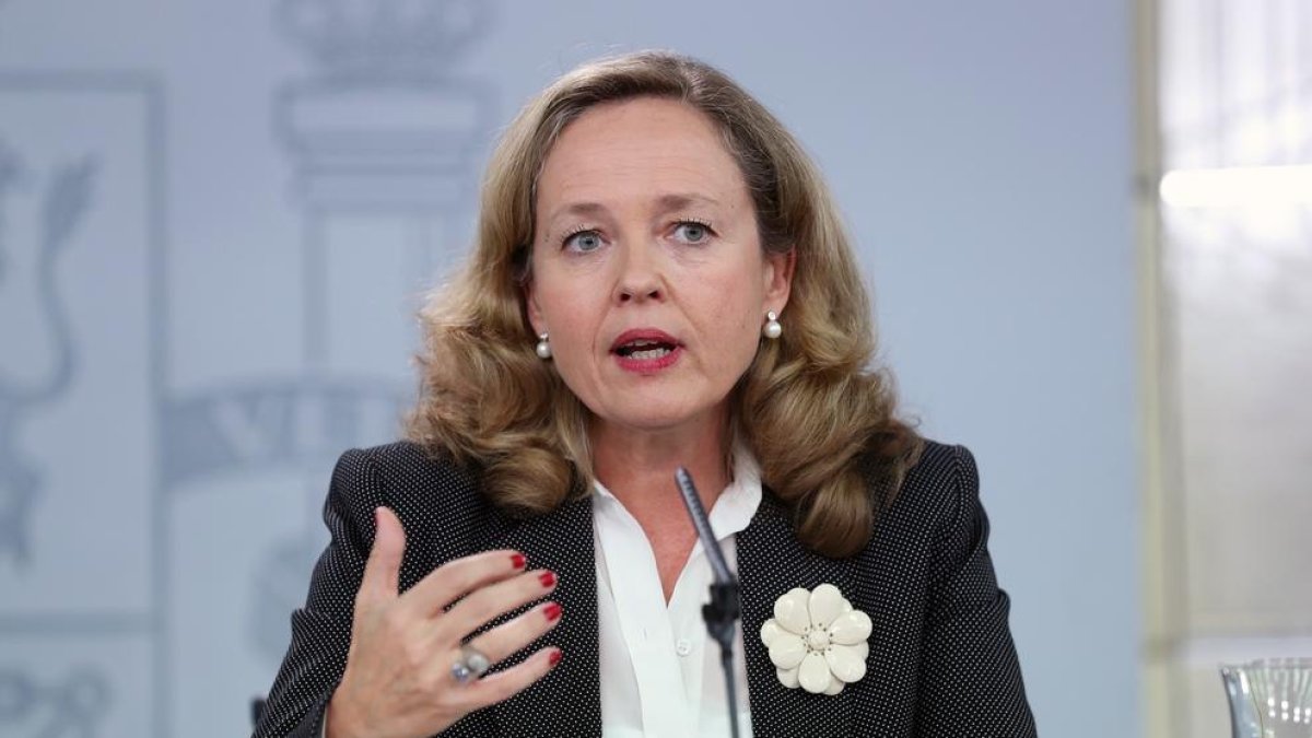 La ministra d’Economia en funcions, Nadia Calviño.