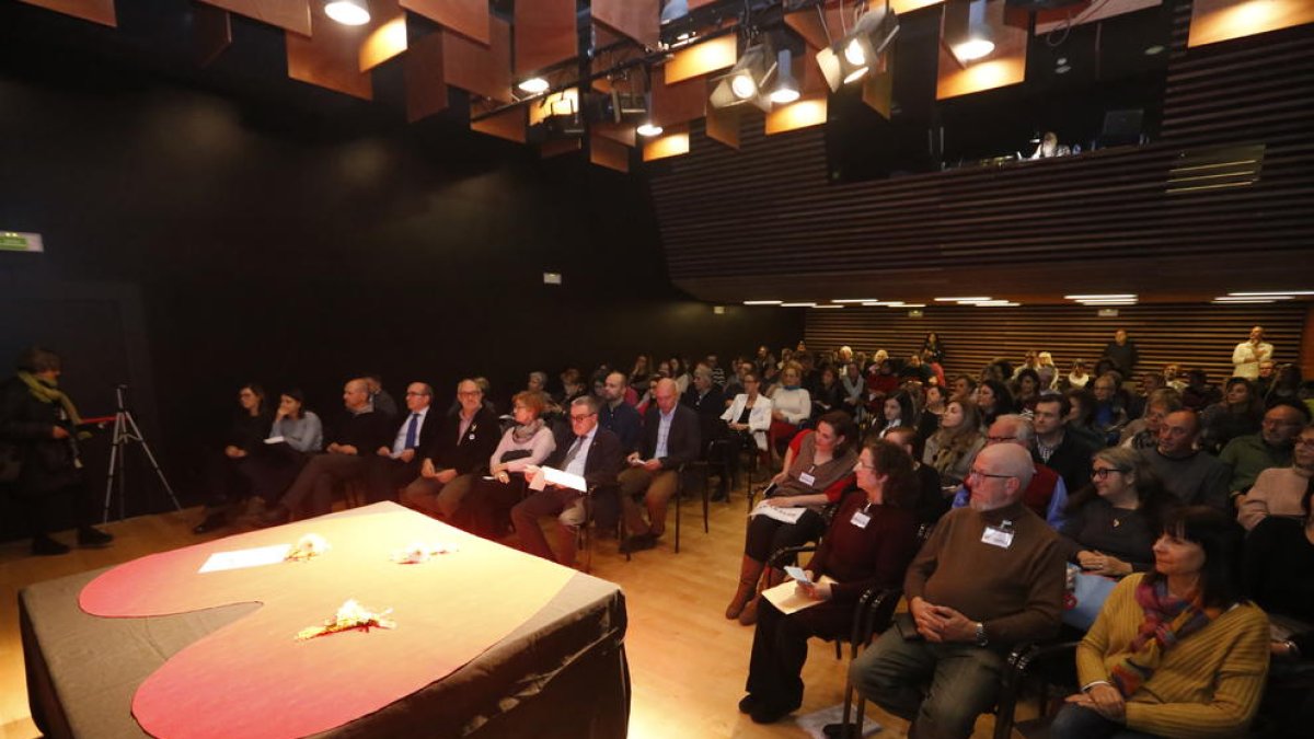 El Espai Orfeó Lleidatà, durante la presentación de la asociación.
