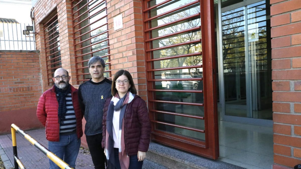 Els candidats republicans van fer campanya ahir a la presó de Lleida.