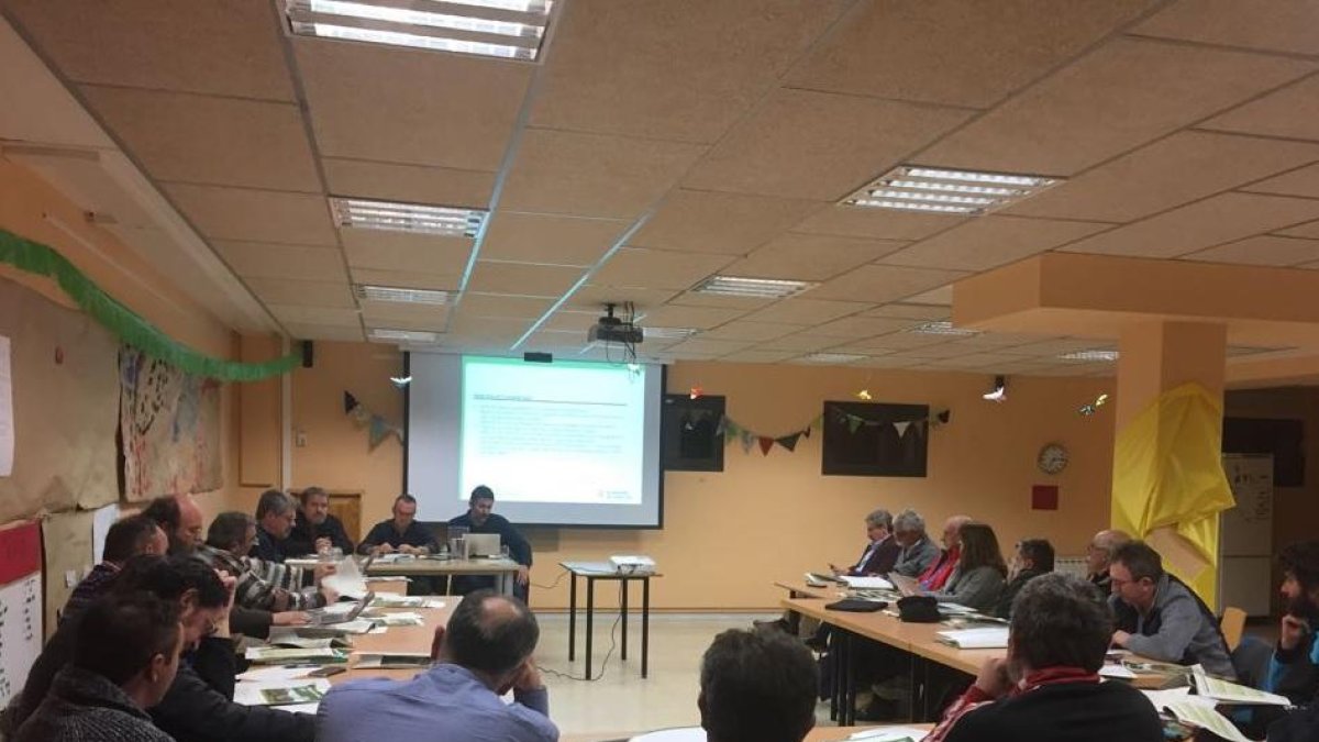 La sessió de la junta rectora celebrada dimecres a Llavorsí.