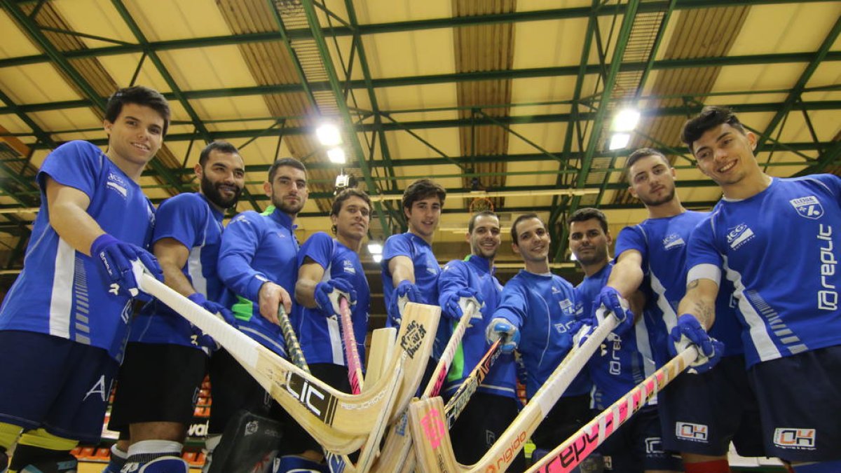 Els jugadors del Lleida Llista posen aquesta setmana a la pista de l’Onze de Setembre, abans d’afrontar la Copa del Rei.