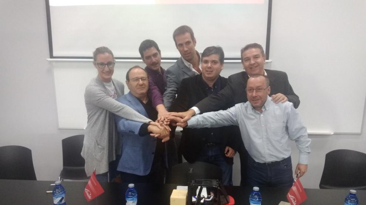 Marga Lladonet, Antoni Miquel, Álvaro Terreros, Sergi Grimau, Folguera, J.M. Bosch i Paco Rodríguez.