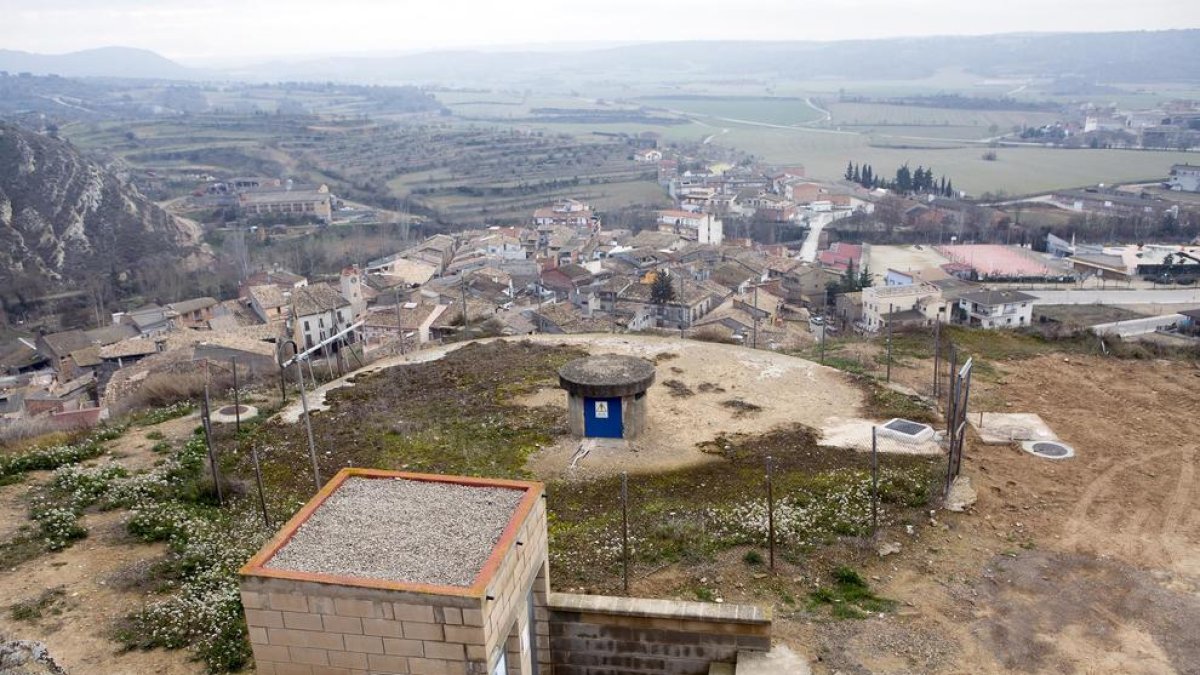 El dipòsit d’aigua per al consum de boca de Sanaüja.