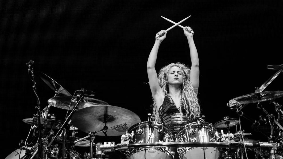 Imatge del fotoperiodista lleidatà Xavi Menós d’un dels xous de Shakira a la gira mundial.