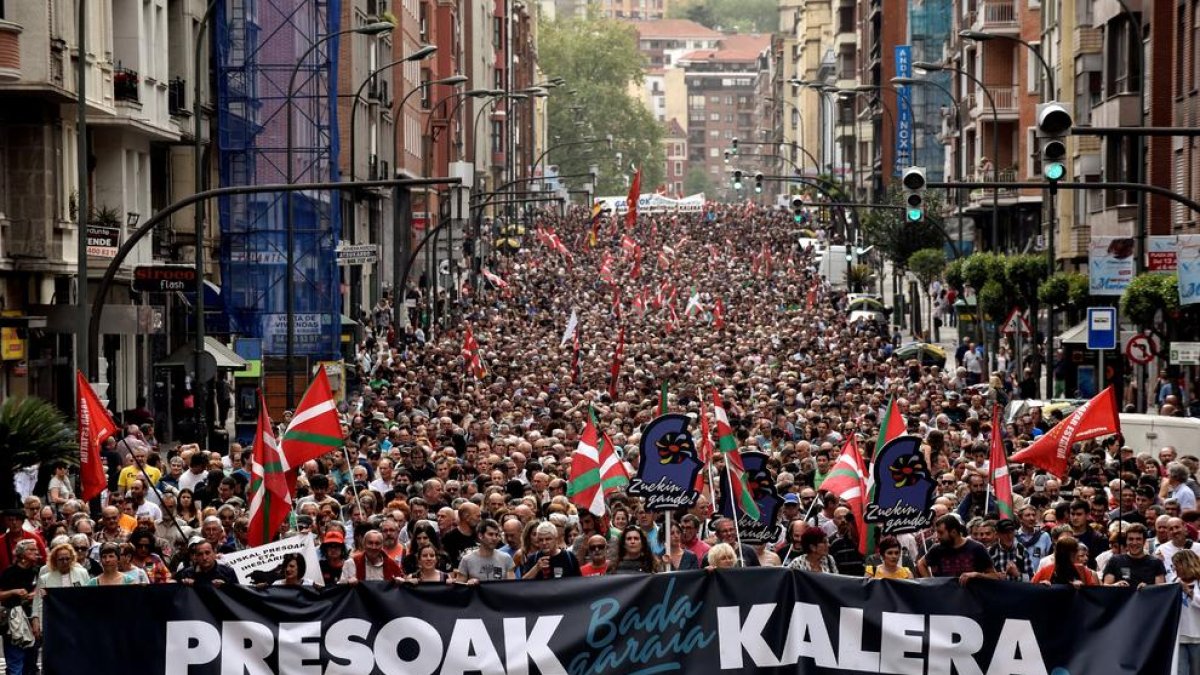 Bilbao salió el sábado para pedir el acercamiento de presos.