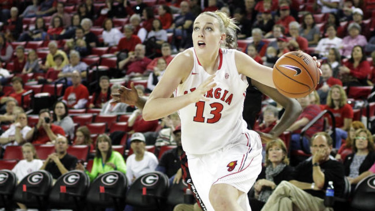 Hempe, en un partido con la Universidad de Georgia.