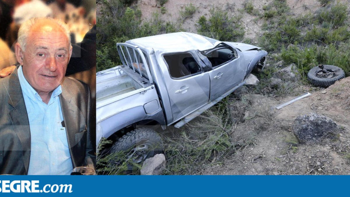 El totterreny 'pick-up' que conduïa la víctima va quedar en aquest estat després de l'accident.