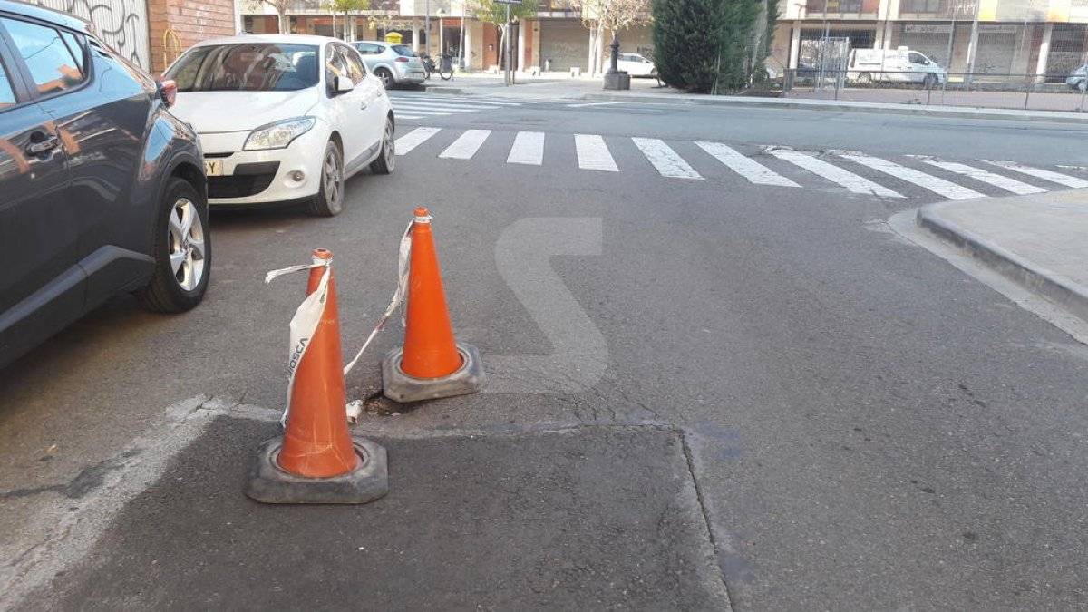 Clot en un carrer de Pardinyes