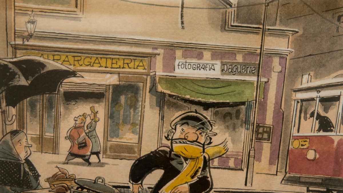 història. El còmic beu del dia a dia de la gent de postguerra en una ciutat com Barcelona.