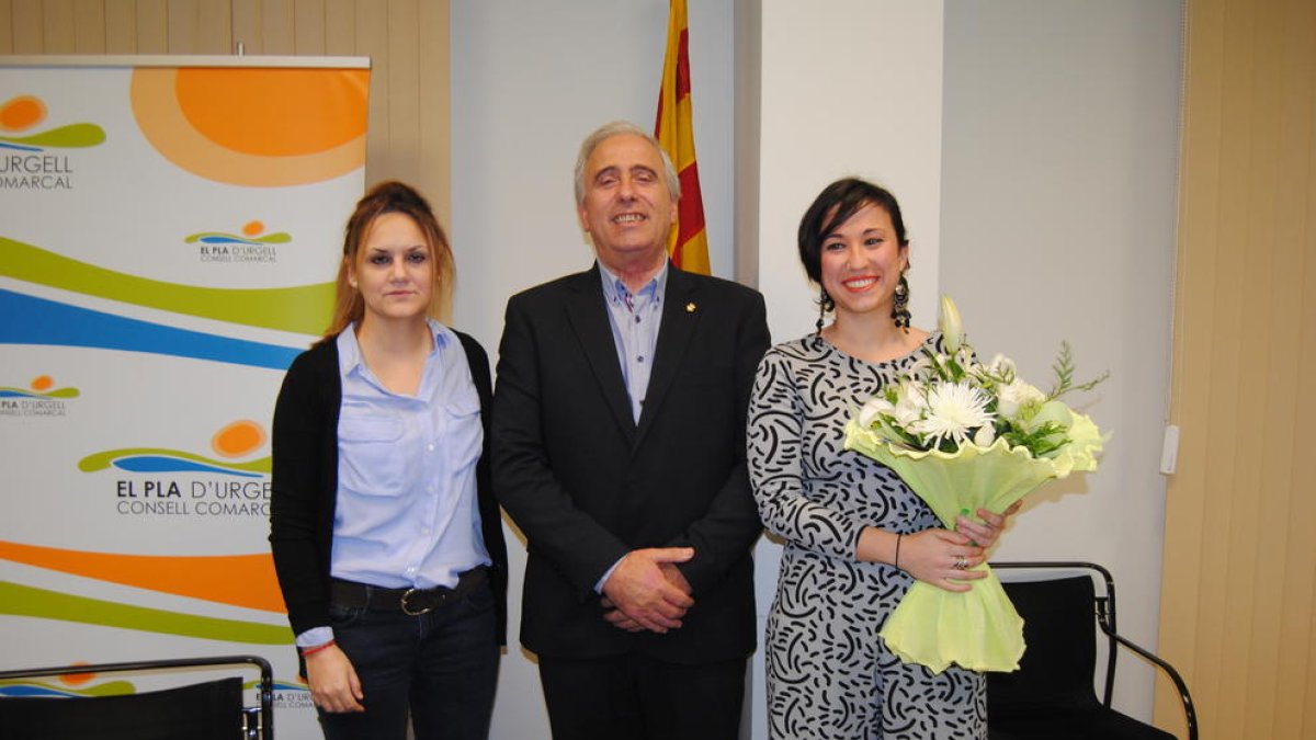 Àngels Marzo, juntament amb Joan Trull i Àngels Moreno.