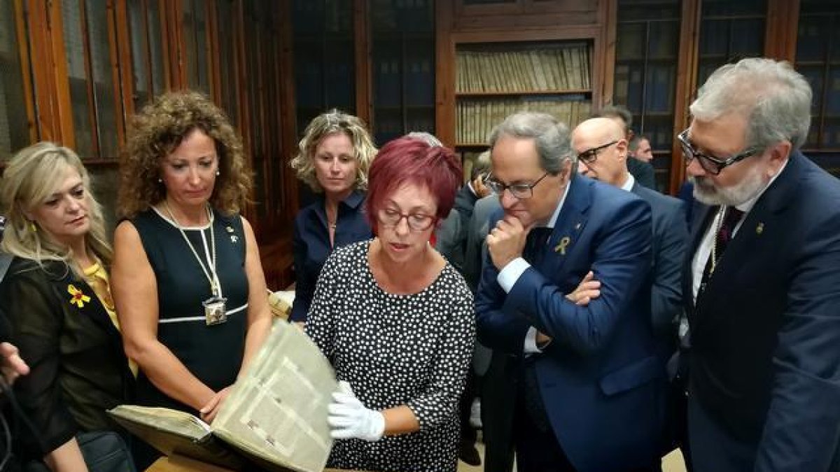 Visita institucional del president Torra a la Paeria