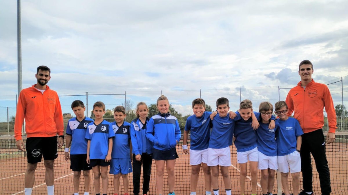 El CN Lleida, nou campió de grup a la Lliga benjamina de tenis