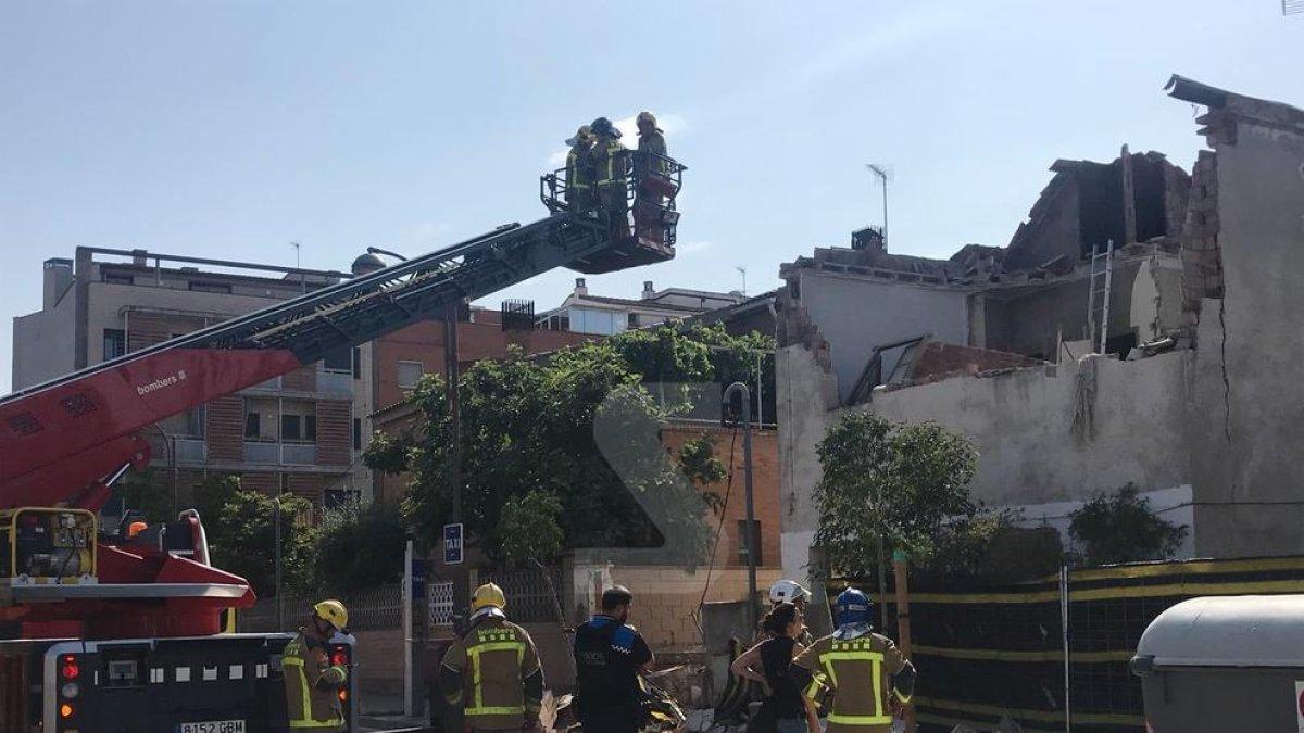 S'ensorra part d'una casa al barri de la Bordeta de Lleida
