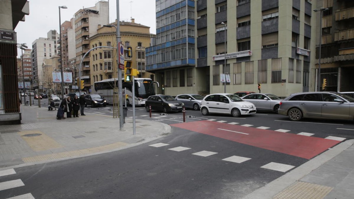 Vista general de la zona donde tuvo lugar del accidente la tarde del miércoles de Sant Esteve.