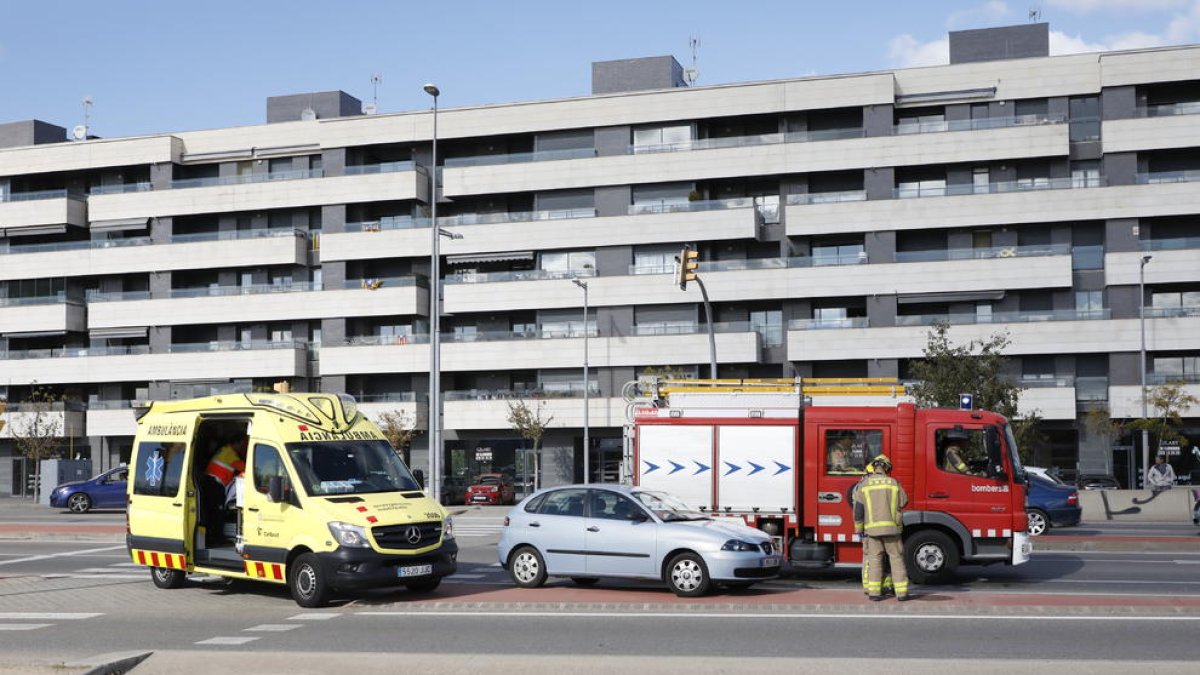 Imagen del accidente ocurrido ayer en Cappont.