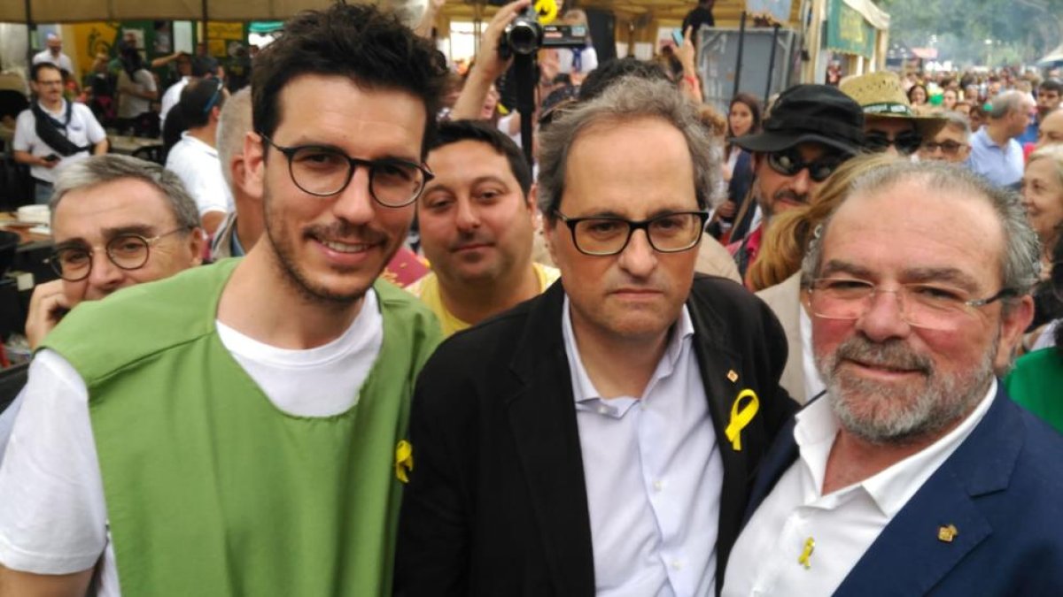 Torra pide en el Aplec que Lleida respete los lazos amarillos y defienda la libertad de expresión