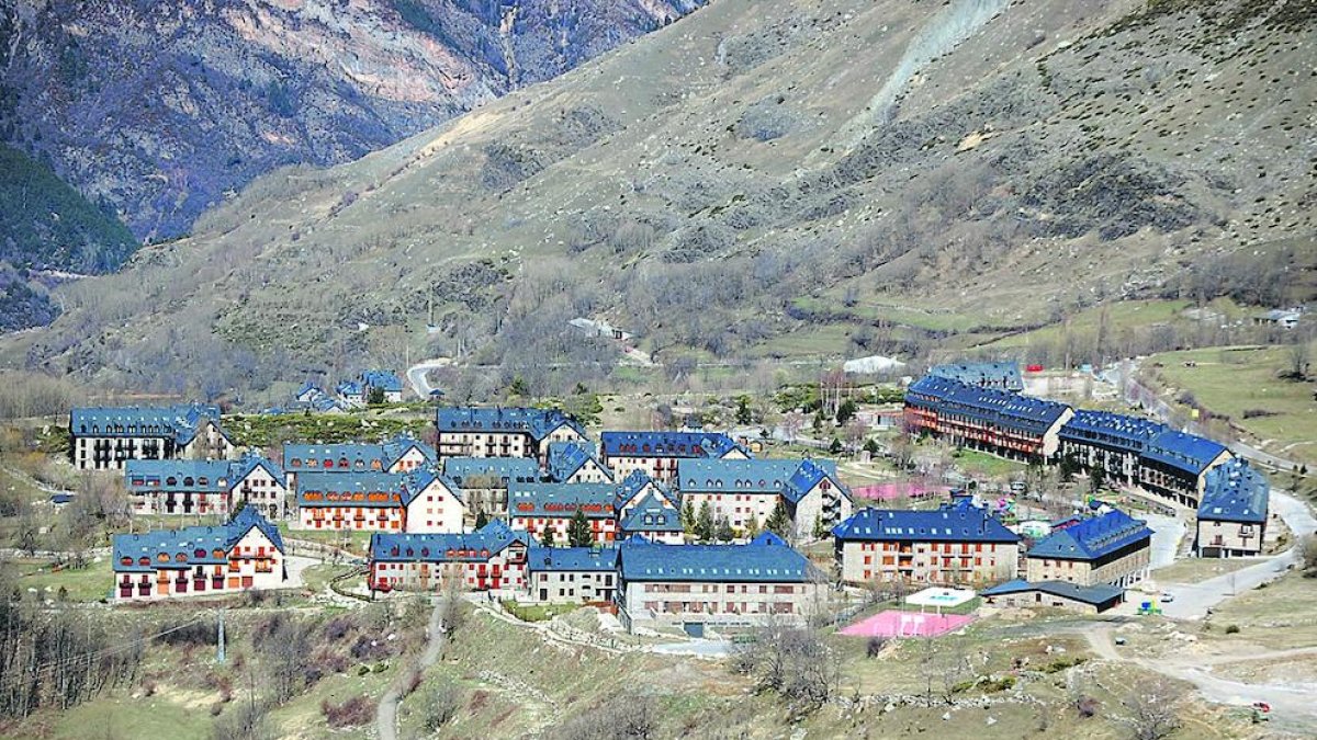 Vista d’arxiu de la urbanització del Pla de l’Ermita.