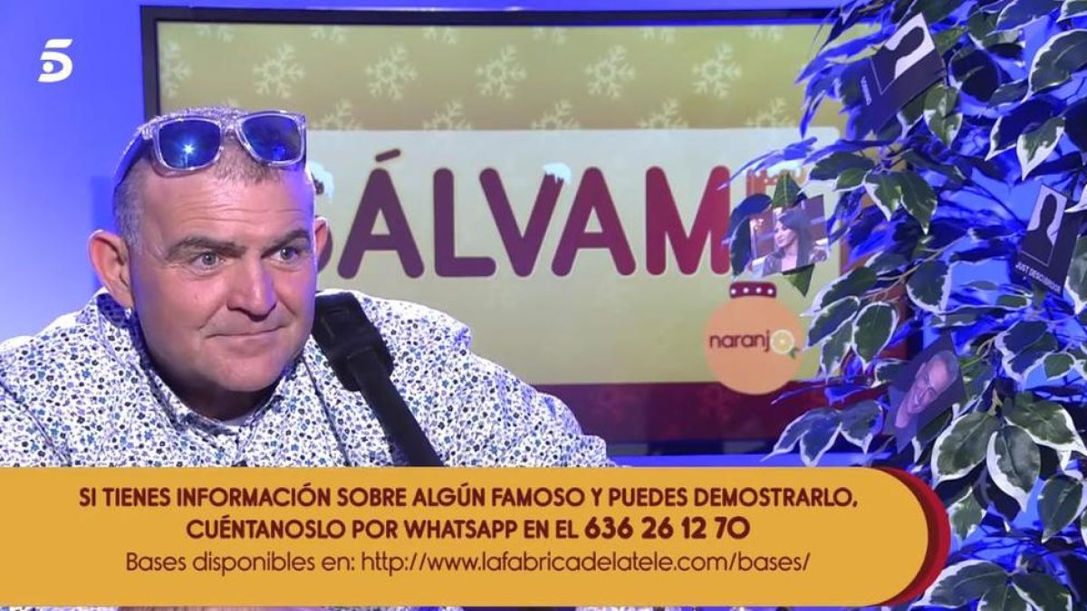 El Koala en el ‘Sálvame’ del jueves.