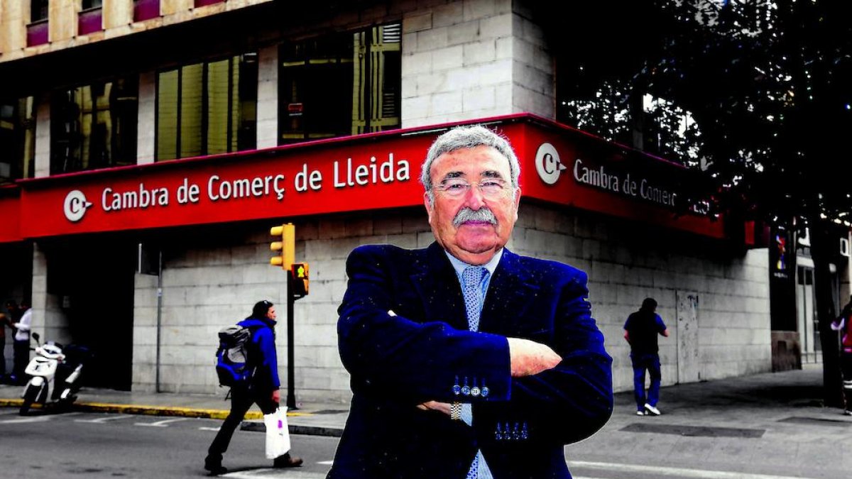 Joan Simó és el capdavant de la Cambra de Lleida des del 1991.