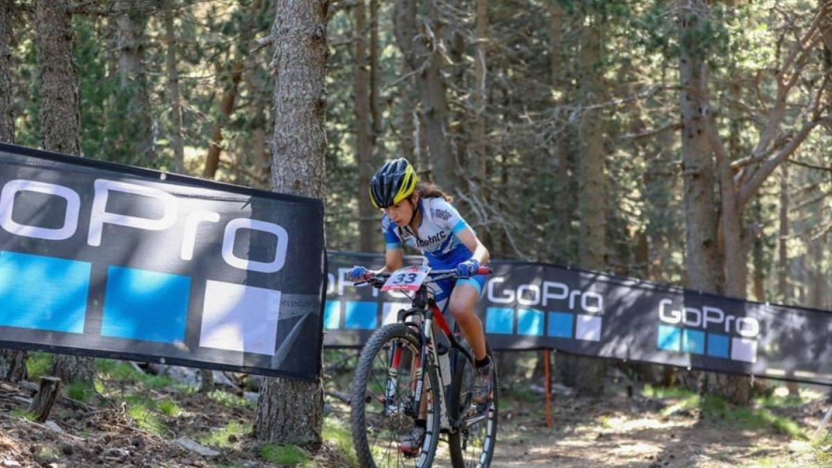 Blanca Vallès, durant la disputa del Campionat d’Espanya.