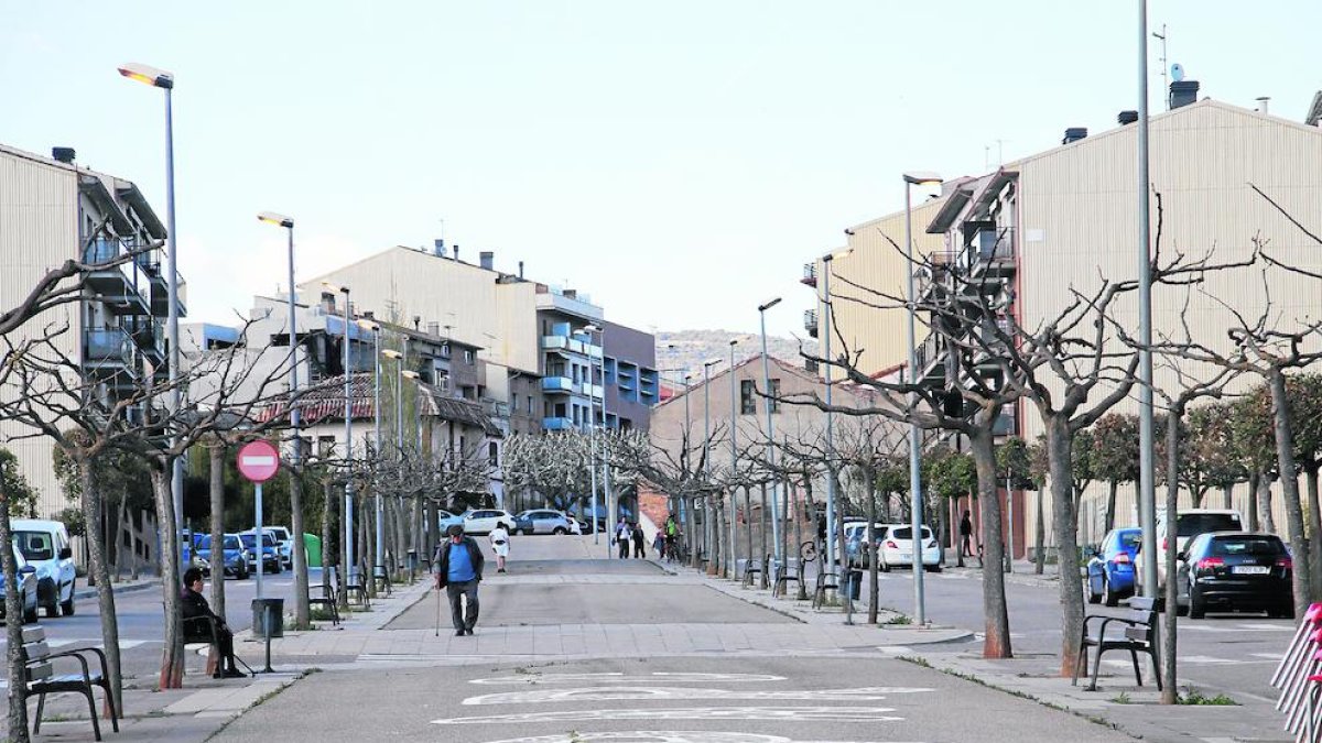 Imagen de archivo del paseo Pompeu Fabra de Tremp.