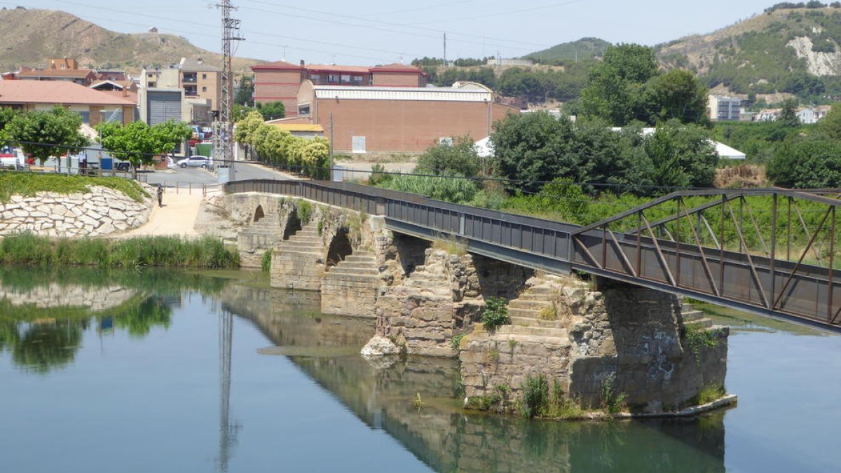 Imagen del Noguera Ribagorçana a su paso por Alfarràs.
