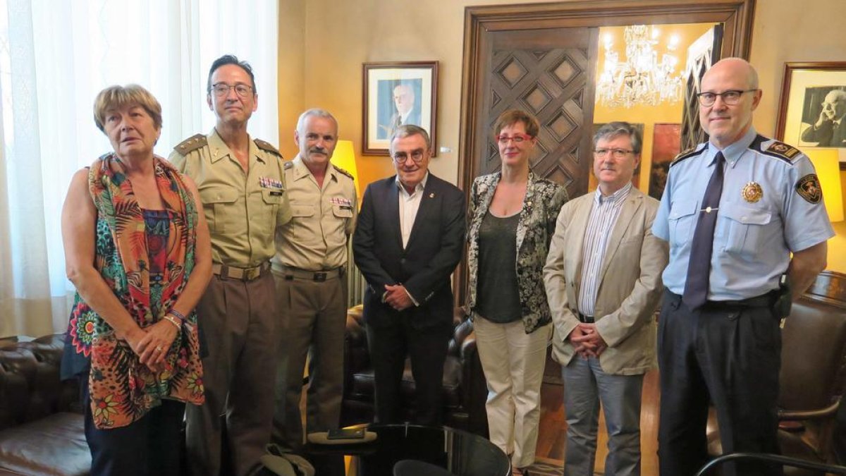 El nou subdelegat de Defensa a Lleida, a la Paeria