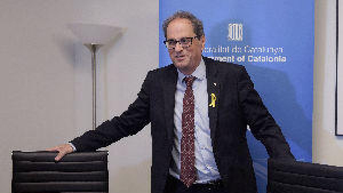 Torra abandona un acto en Washington molesto por el discurso de Morenés
