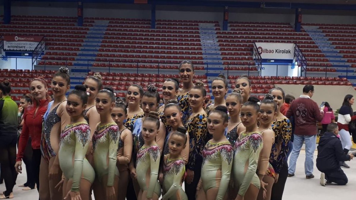 El Club Inef Lleida participa en el Estatal de gimnasia estética