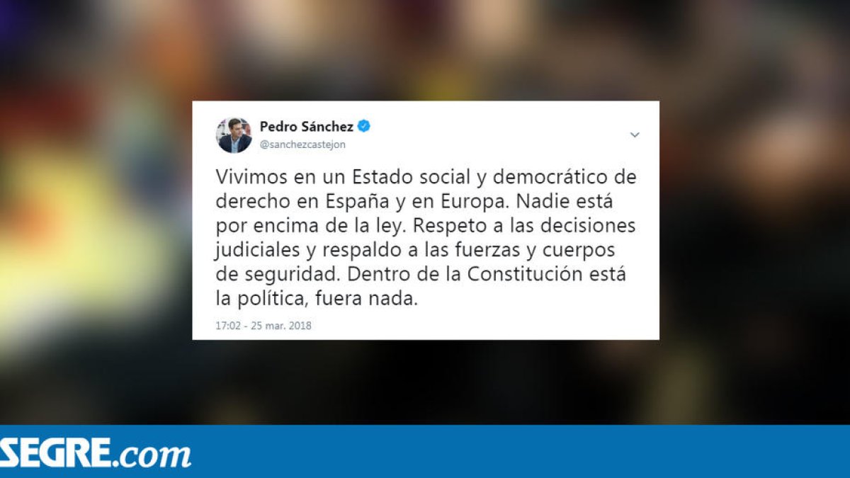 Reacciones de la detención a Twitter