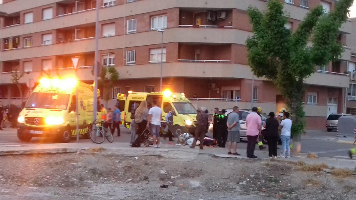 Efectius d'emergències van atendre ahir el menor ferit