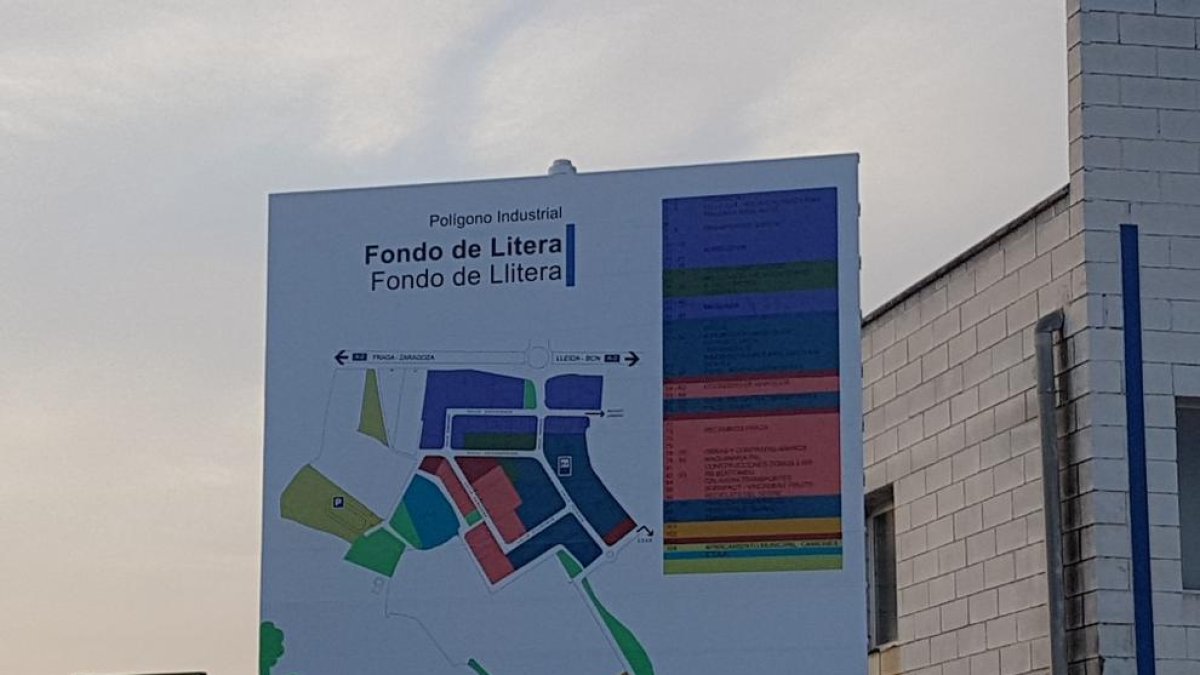 Senyalització del polígon Fondo de Llitera.