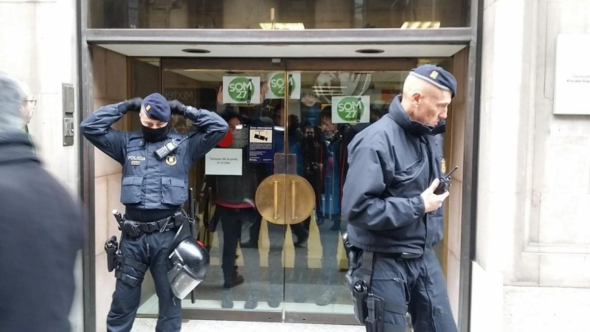 Roch, dentro de las oficinas de la Fiscalía Superior de Catalunya.